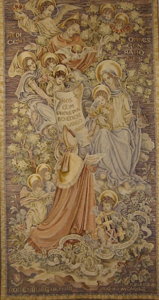 Teppich zum Gedenken an die Marienweihe durch Bischof Sproll